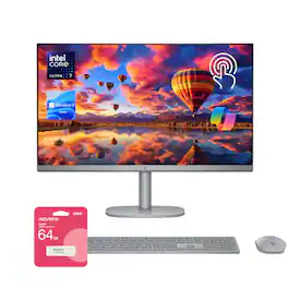 HP - OmniStudio X 27" FHD All-in-One - Wireless KB & M - Intel Core Ultra 7 155H - 32GB RAM, 2TB SSD - Adata 64GB USB Drive - Gray