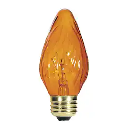 Westinghouse - 25 W F15 Decorative Incandescent Bulb E26 (Medium) Amber 2 pk