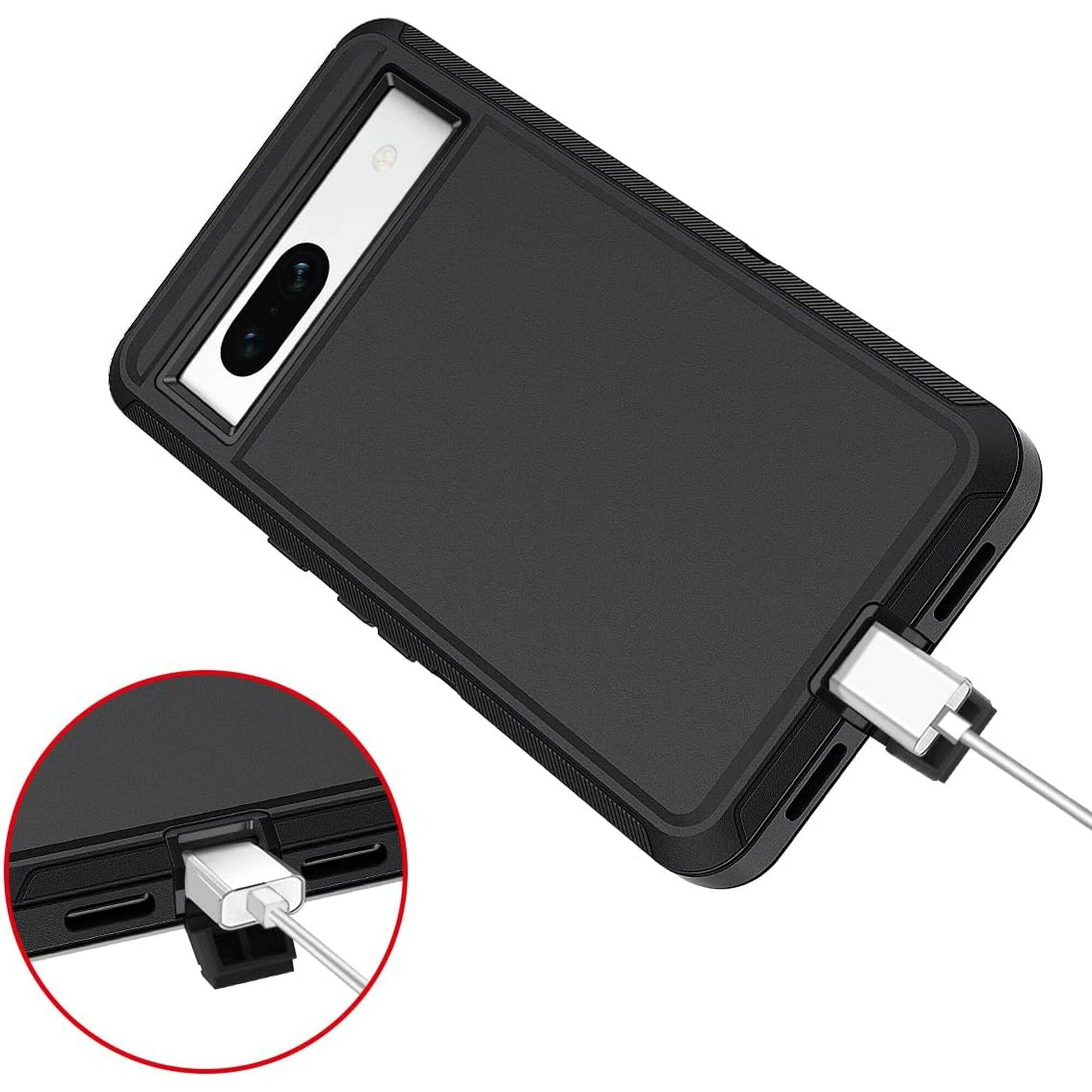 Alt View 1. Entronix - Entronix Heavy Duty Bundle for Google Pixel 7a - Case and Dual Screen Protectors - Black.