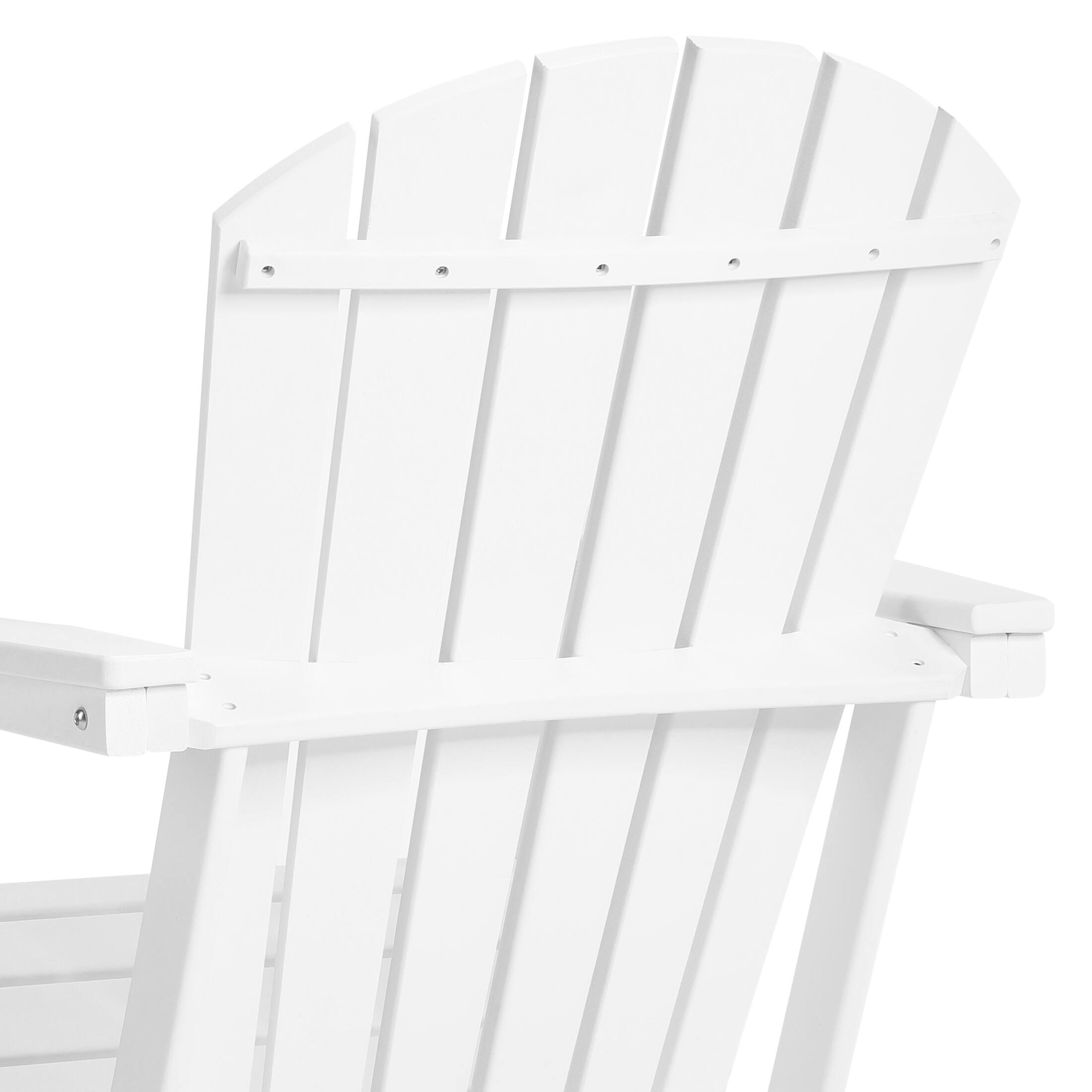 Alt View 5. WestinTrends - WestinTrends Dylan Outdoor Adirondack Chair (Set of 2) - White.