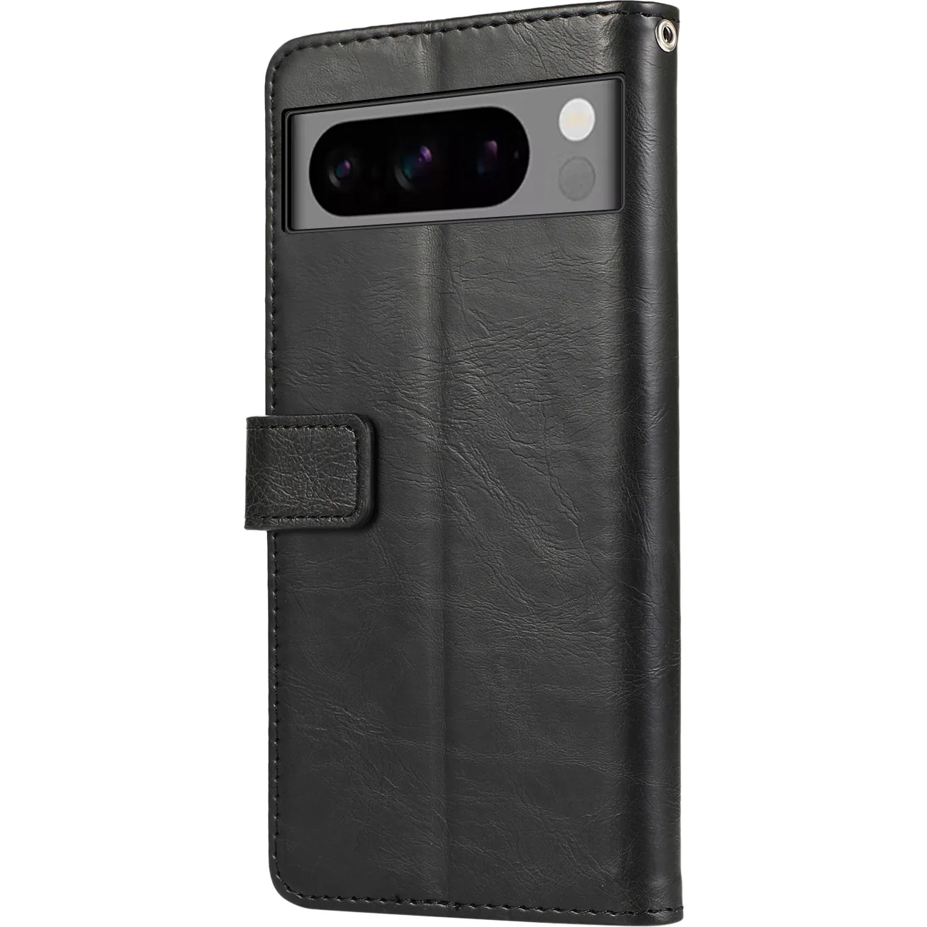 Alt View 11. SaharaCase - Leather Folio Wallet Case for Google Pixel 8 Pro - Black.
