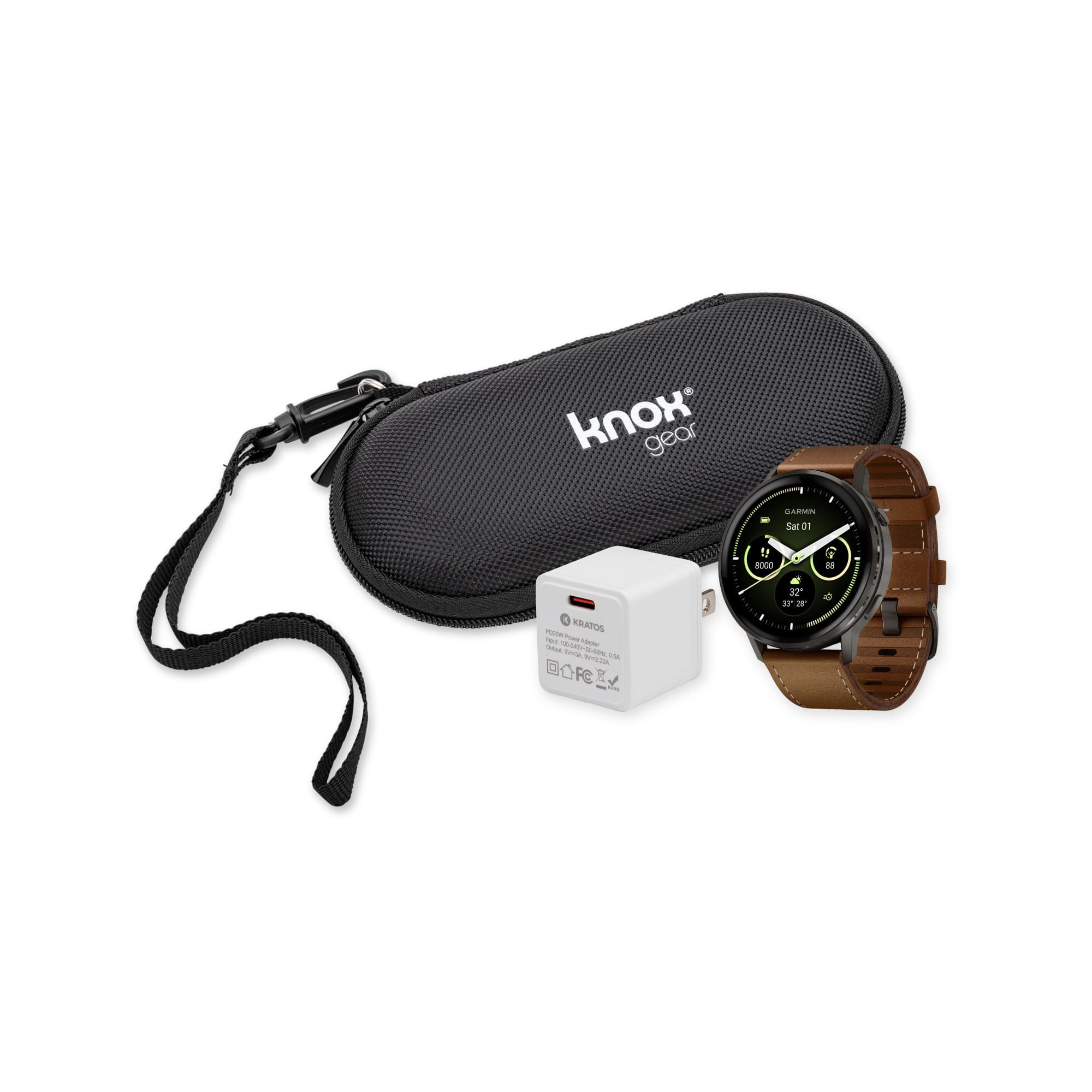 Garmin - Venu 4 45mm GPS Smartwatch (Slate with Brown Silicone Band) Bundle - Brown - (2025)