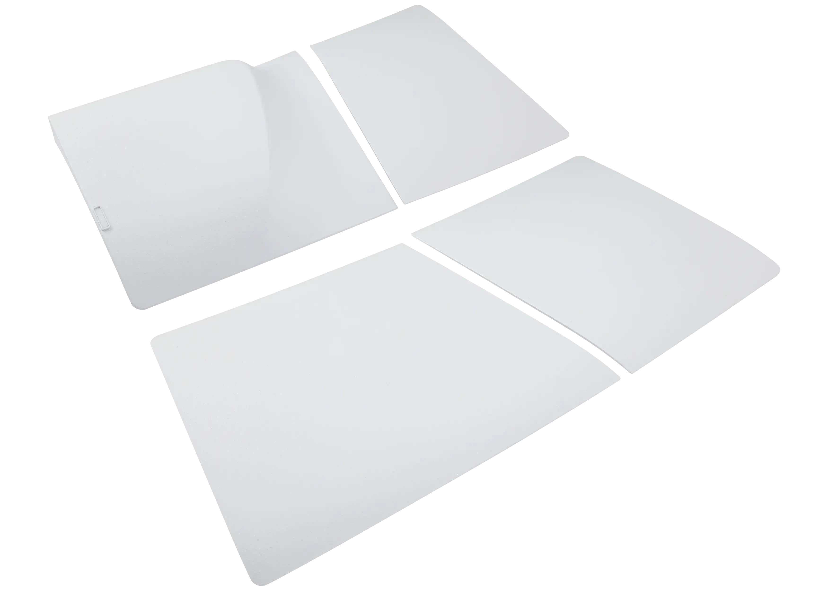 Alt View 1. MobileSentrix - Faceplate Covers (Top & Bottom) Replacement Compatible For Sony PlayStation 5 Slim Disc Edition PS5 - White - White.