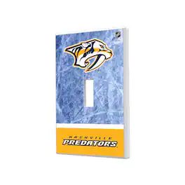 Keyscaper - Nashville Predators Wordmark Single Toggle Lightswitch Plate - Multicolor