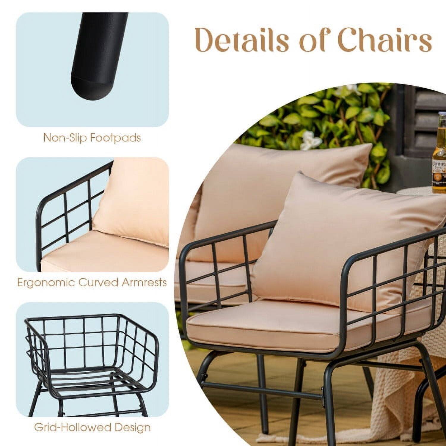 Details of Chairs

- Non-Slip Footpads
- Ergonomic Curved Armrests
- Grid-Hollowed Design