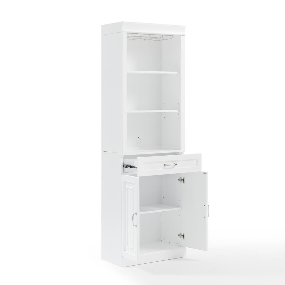Alt View 6. Crosley Furniture - Stanton Bar Cabinet - White.