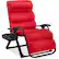 Front. Best Choice Products - Best Choice Products Oversized Zero Gravity Chair, Folding Recliner w/ Removable Cushion, Side Tray - Crimson Red - Crimson Red.