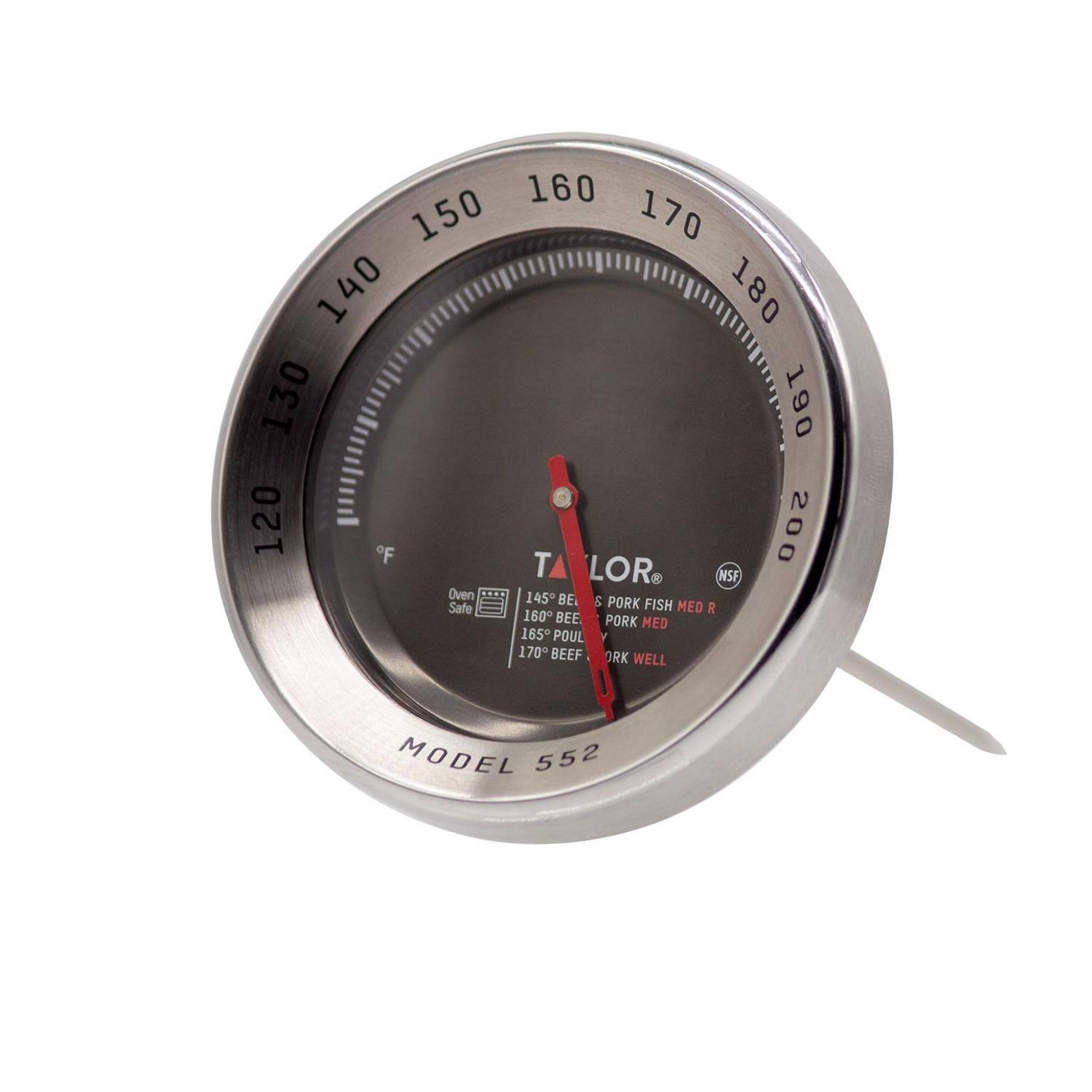 160 150 170 140 180 130 190 120 F 200 T LOR NSF Oven 145 BE S Safe PORK FISH MED R 160 BEE PORK MED 165 POUL 170 BEEF ORK WELL MODEL 552