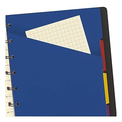 Alt View 3. Filofax - Filofax A5 Classic Bright 4-Subject Professional Notebooks, 5.8" x 8.25", College Ruled, 56 Sheets, Black   (B115007U) - Black.