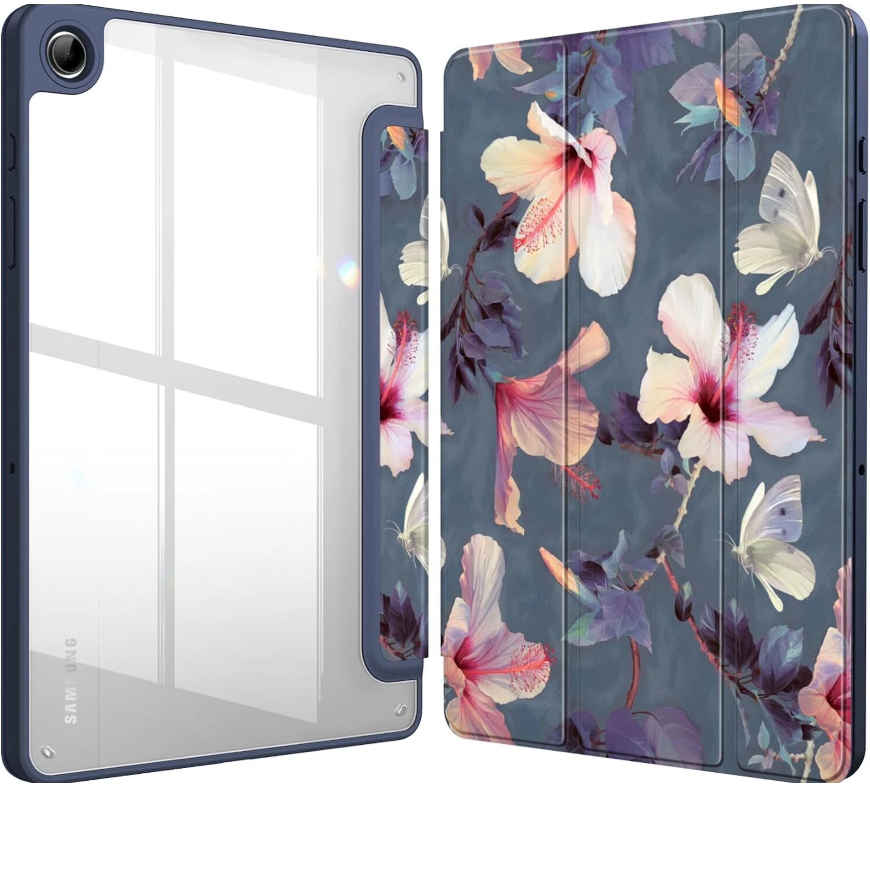 Kitcheniva - Protective Cover For Samsung Galaxy Tab A9 Plus 11 Inch - Blooming Hibiscus