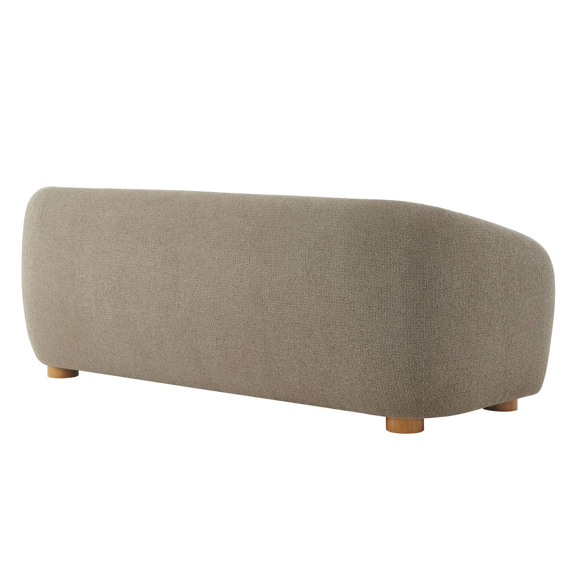 Alt View 2. Modway - Holland 85" Chenille Fabric Sofa by Modway - Brown.