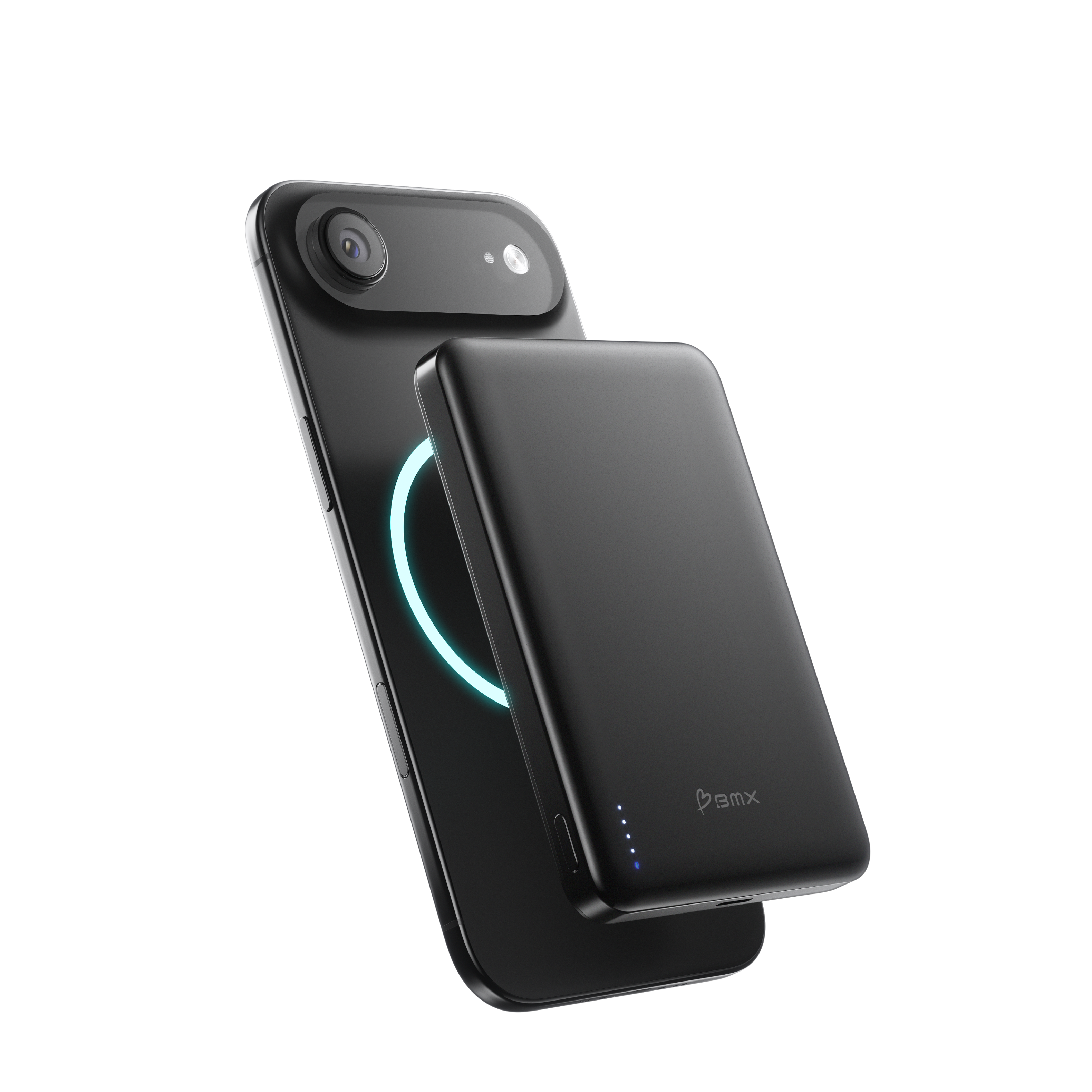 Alt View 4. BMX - SolidSafe AIR 10K Magnetic Solid-State Power Bank - Black.
