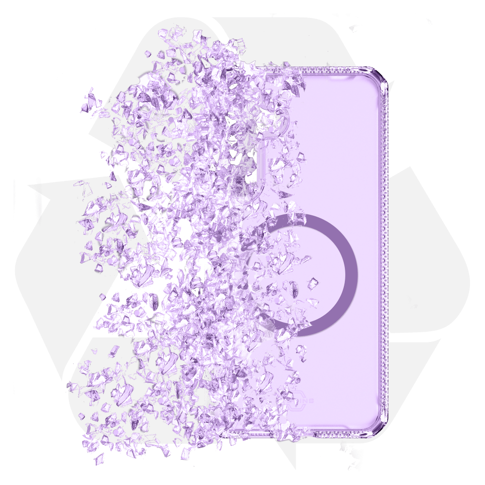 Alt View 4. Itskins - Hybrid_R Vapor MagSafe Case for Samsung Galaxy S25 - Purple.
