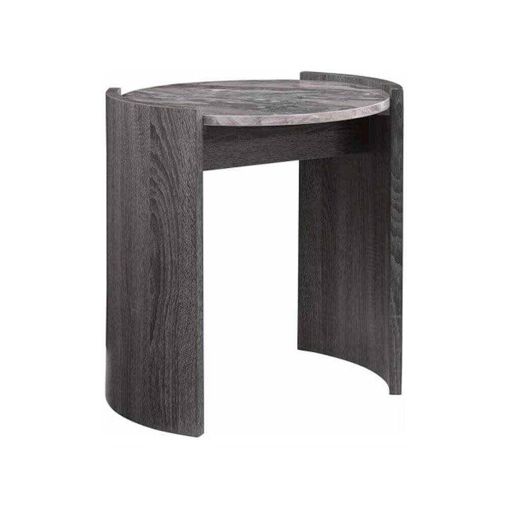 Alt View 2. Coaster Co. of America - Gladstone 3-piece Coffee and End Table Set Distressed Grey - Distressed Grey.