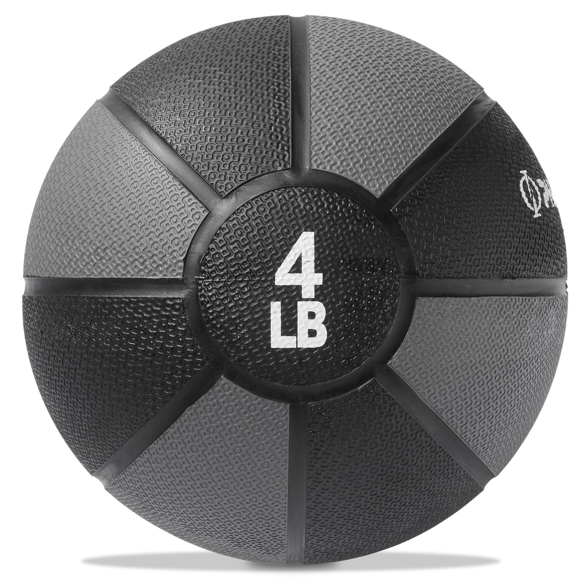 Alt View 1. Philosophy Gym - Medicine Ball - Weighted Fitness Ball - Non-Slip Grip - Black.