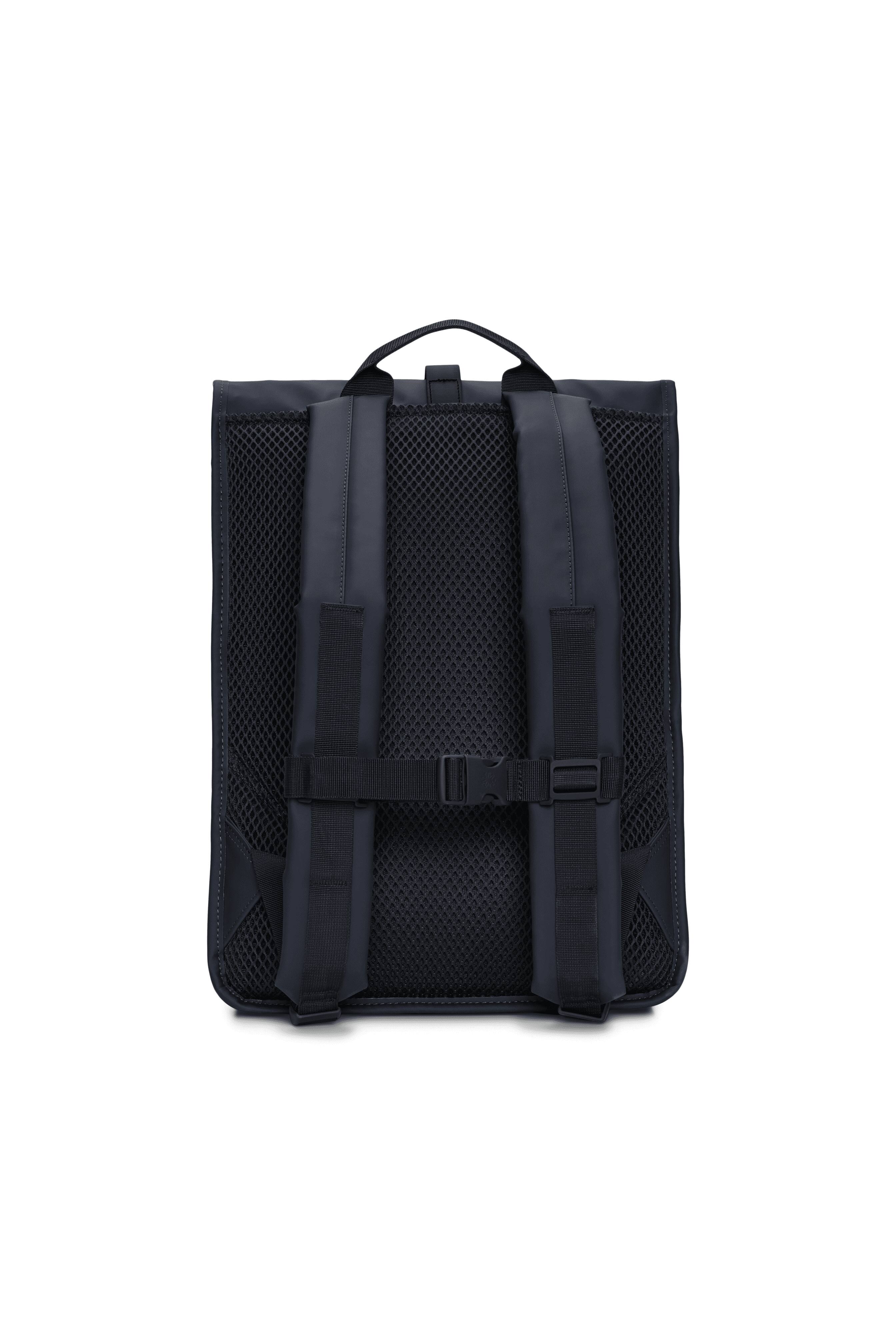 Angle. RAINS - Rolltop Rucksack - Navy.