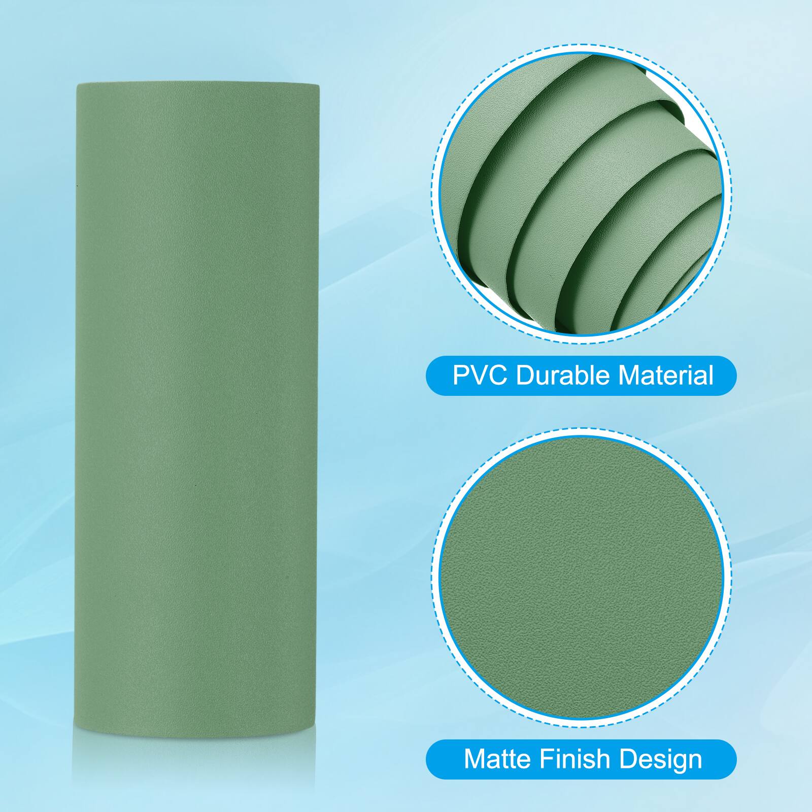 PVC Durable Material  
Matte Finish Design