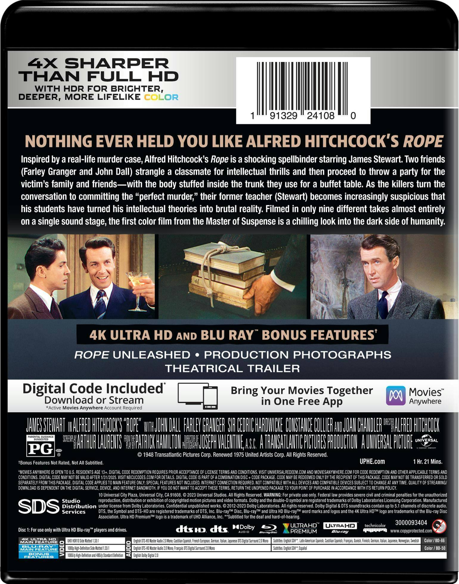 Back. Rope (4K Ultra HD + Blu-ray) [UHD].