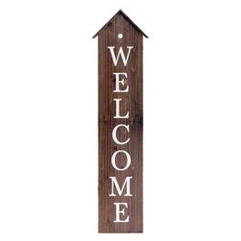 TX USA Corporation - House Shaped Welcome Porch Sign 48in - Black