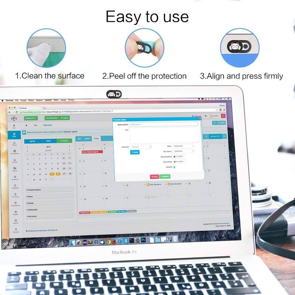 Easy to use

1. Clean the surface
2. Peel off the protection
3. Align and press firmly