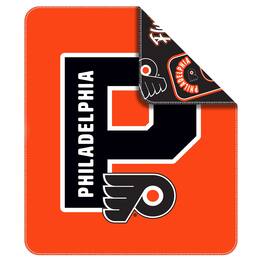 Logo Brands - Philadelphia Flyers 50" x 60" Dream Weave Throw Blanket - Black