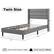 Twin Size 11" 41" 80" 45" Recommended Mattress: Twin Weight Capacity: 330 lbs