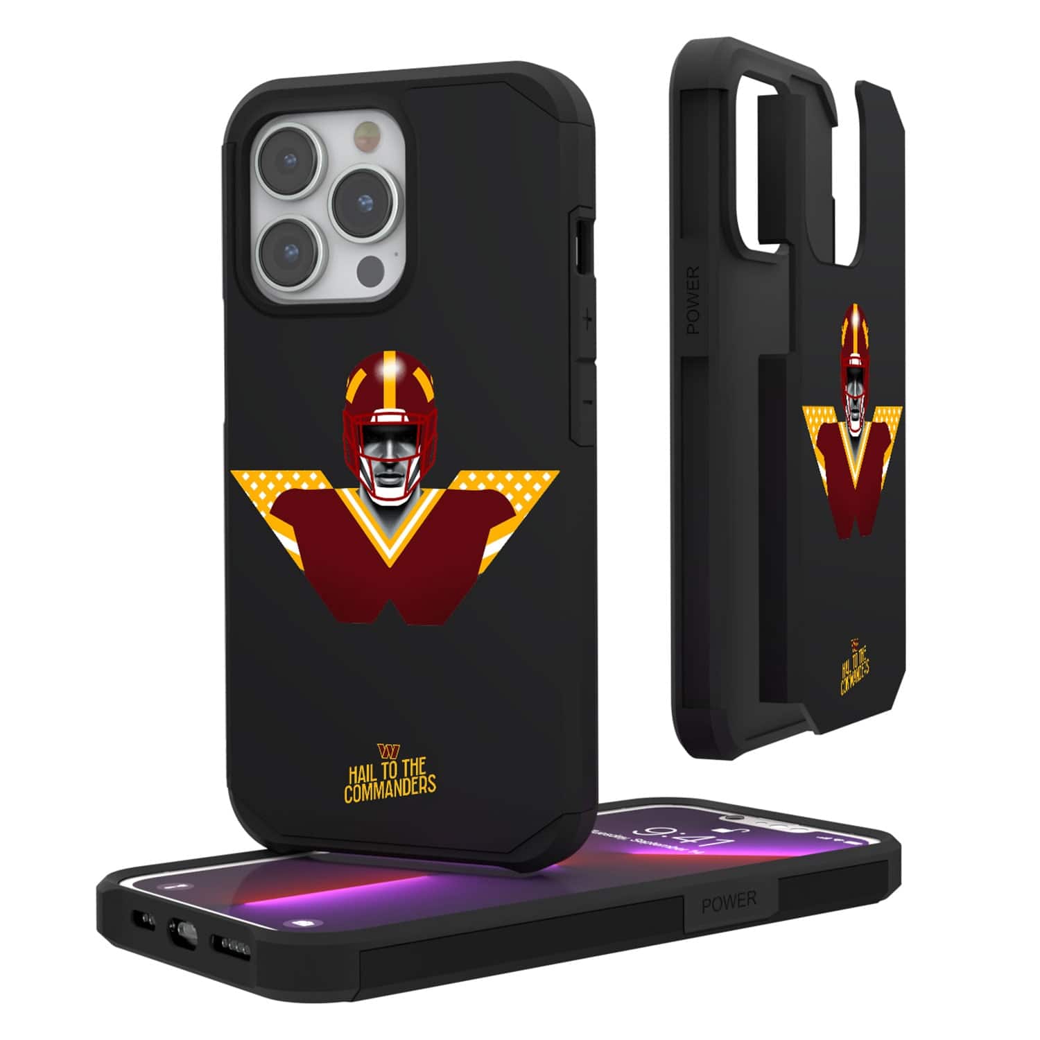 Keyscaper - NFL - Washington Commanders iPhone Rugged Case - 15 Pro - Black price history on PriceWatchPro
