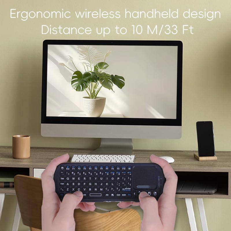 Ergonomic wireless handheld design  
Distance up to 10 M/33 Ft