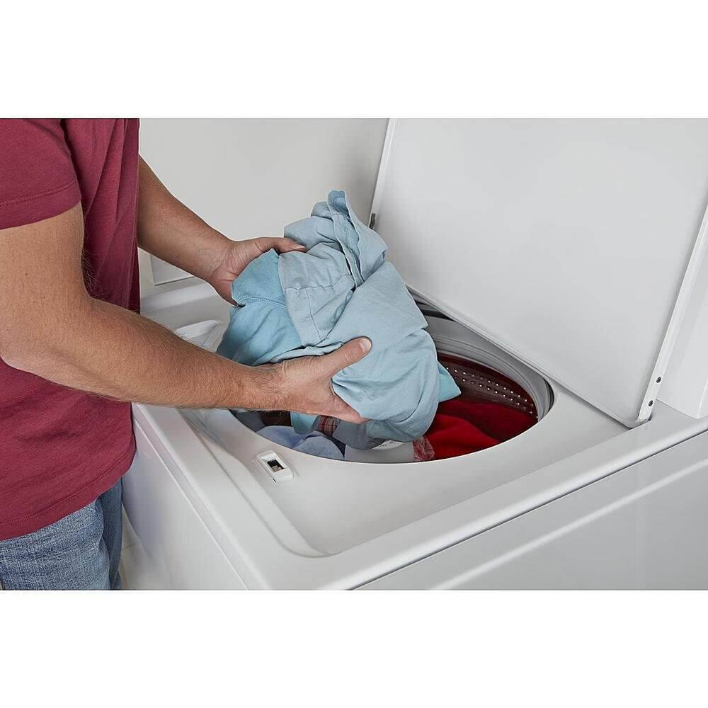 Alt View 4. Amana - Amana White Top Load Washer/Dryer Pair - White.