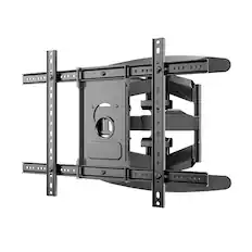 Front. Sylvox - Sylvox Outdoor TV Wall Mount for 40-75 inches, Full Motion TV Mount with Flexible 6 Articulating Dual Arms - Black.