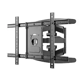 Sylvox - Outdoor TV Wall Mount for 40-75 inches, Full Motion TV Mount with Flexible 6 Articulating Dual Arms - Black