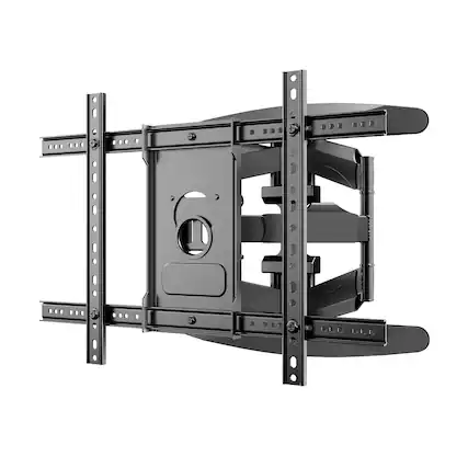 Front. Sylvox - Sylvox Outdoor TV Wall Mount for 40-75 inches, Full Motion TV Mount with Flexible 6 Articulating Dual Arms - Black.