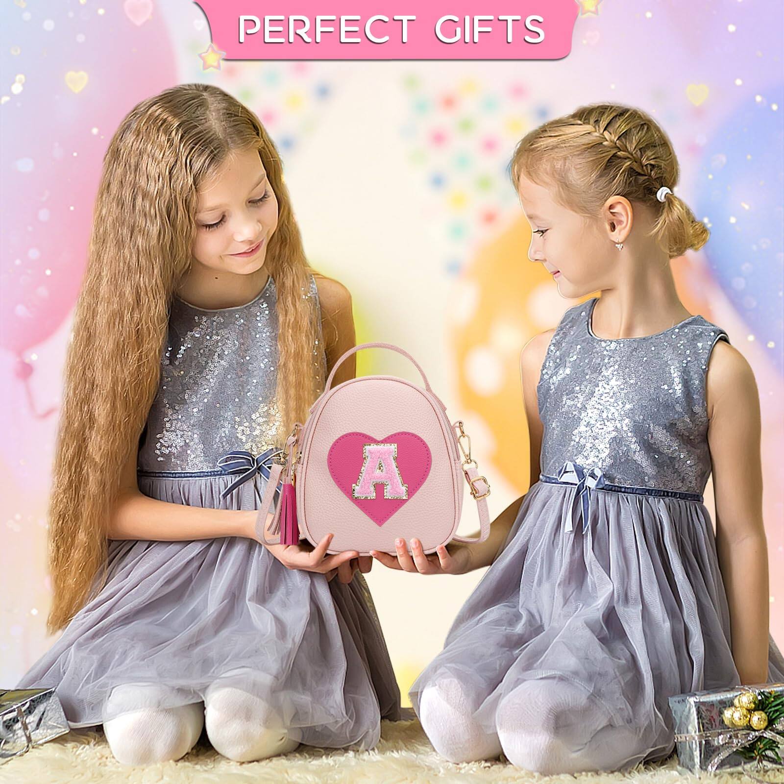 Back. Cozy Serene - Purse Gifts For Cute Little Girl Crossbody Bag Heart Small Backpack With Tassel (a) - Shine-S.