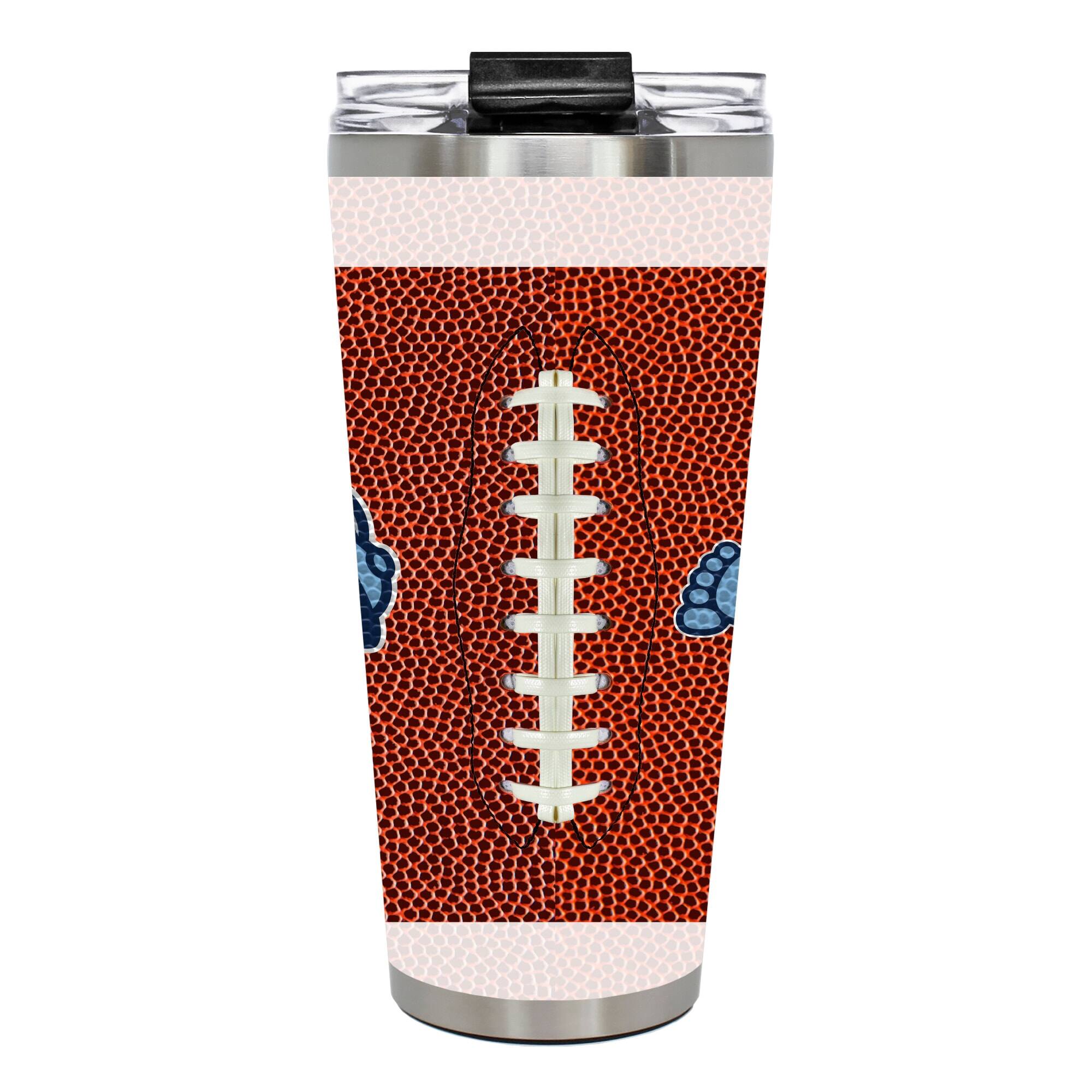 Alt View 2. Great American Products - North Carolina Tar Heels 32oz. Big Slim Game Ball Travel Tumbler - Brown.
