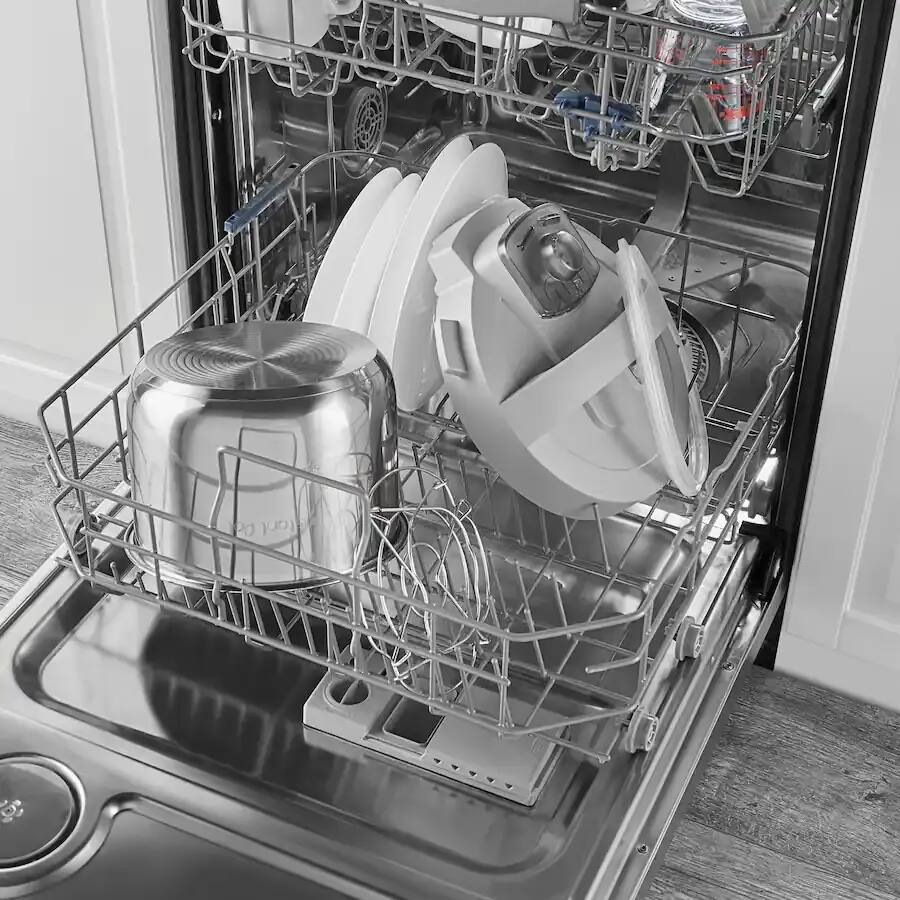 Alt View 1. AENKYO - Electric Pressure Cooker Electric Pressure Multi-Functional Pot Stainless Steel Pot, Cooking Pot - Silver.