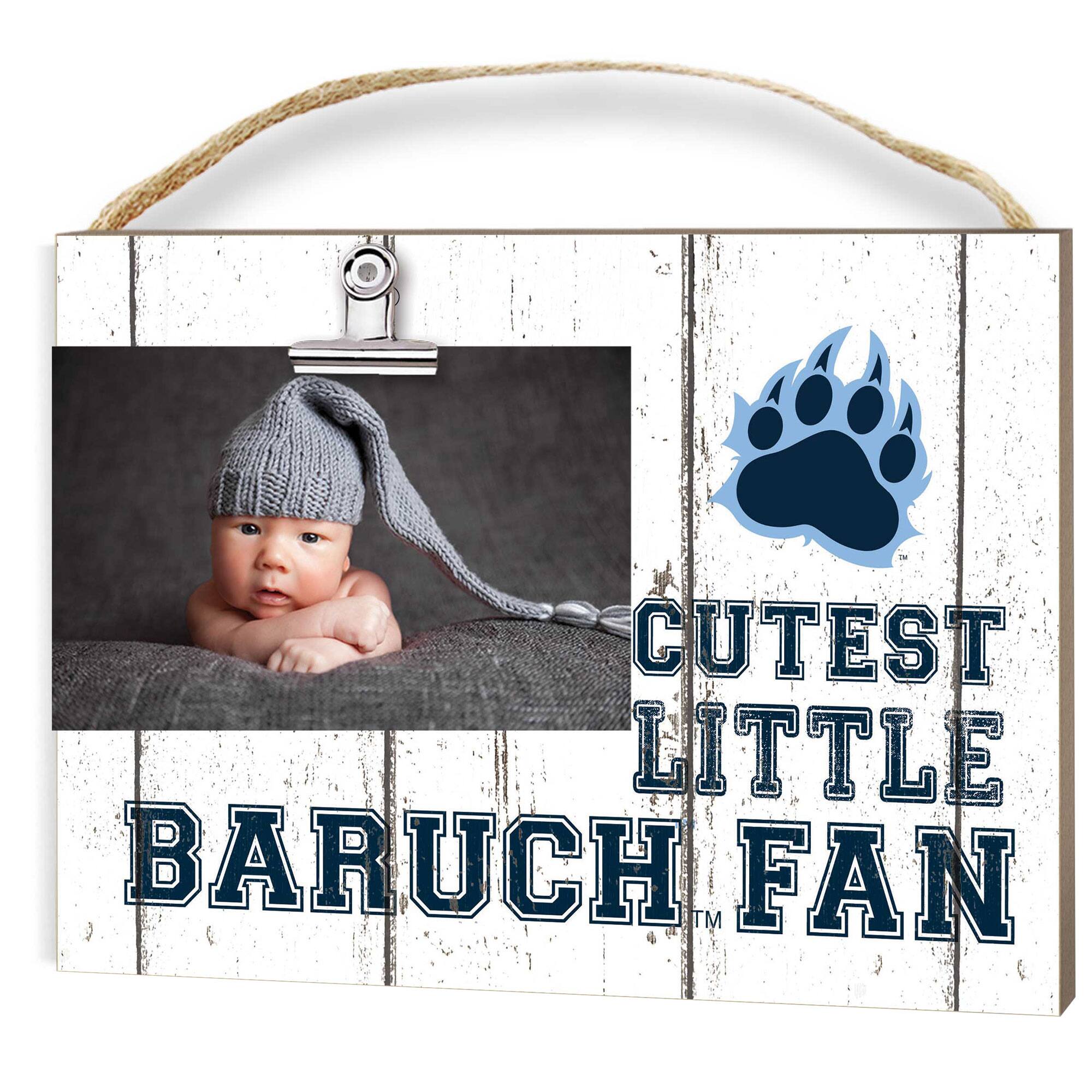 CUNY Baruch College 8" x 10" Cutest Little Fan Weathered Team Logo Clip Photo Frame