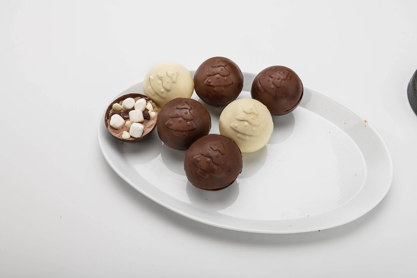 Alt View 4. MOBI - Hot Chocolate Silicone Cocoa Bombs Molds, S'Mores - Pink.