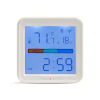 AcuRite - Smart WiFi Indoor Thermometer & Hygrometer – Temperature and Humidity Monitor with App for Remote Monitoring - White - Front_Zoom