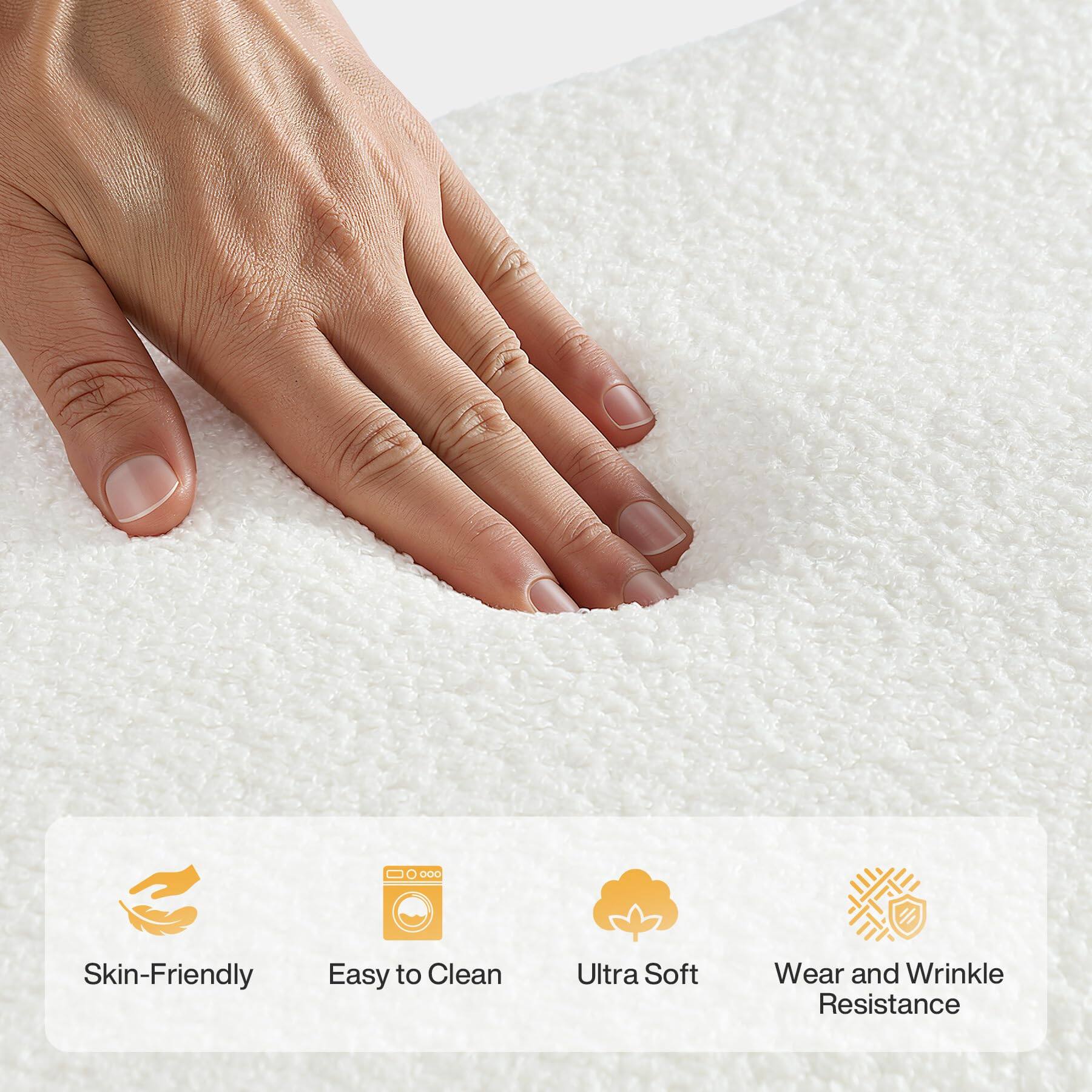 Skin-Friendly  
Easy to Clean  
Ultra Soft  
Wear and Wrinkle Resistance
