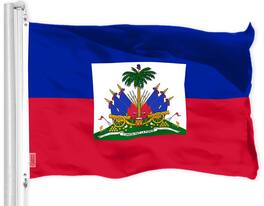G128 - Haitian Flag 3x5 ft Printed 150D Polyester - Assorted Colors