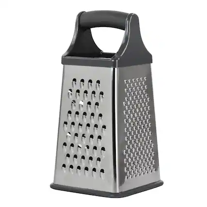 Front. Oster - Oster Stainless Steel Four Sided Box Grater - Silver.