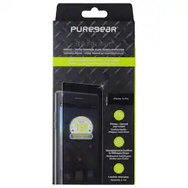 PureGear - Privacy Steel 360 Series Screen Protector for iPhone 14 Pro - Clear