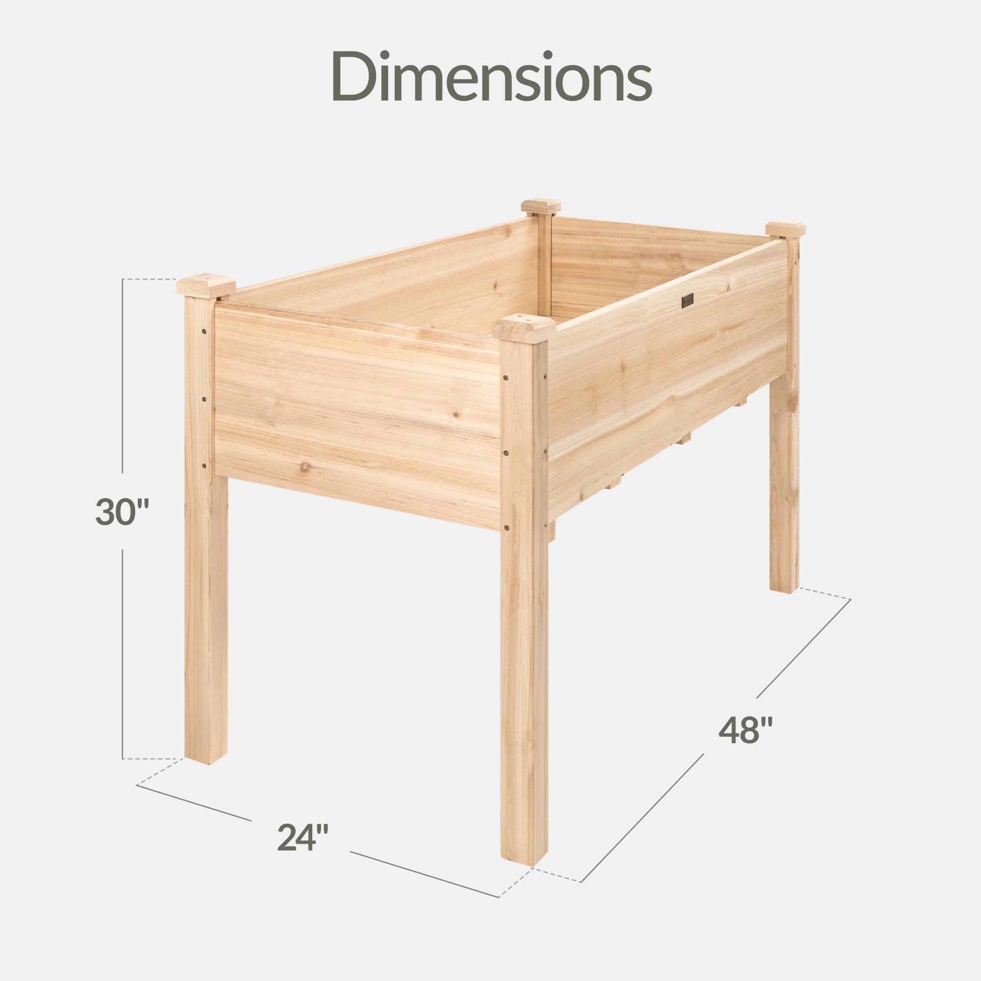 Dimensions: 30" x 48" x 24"