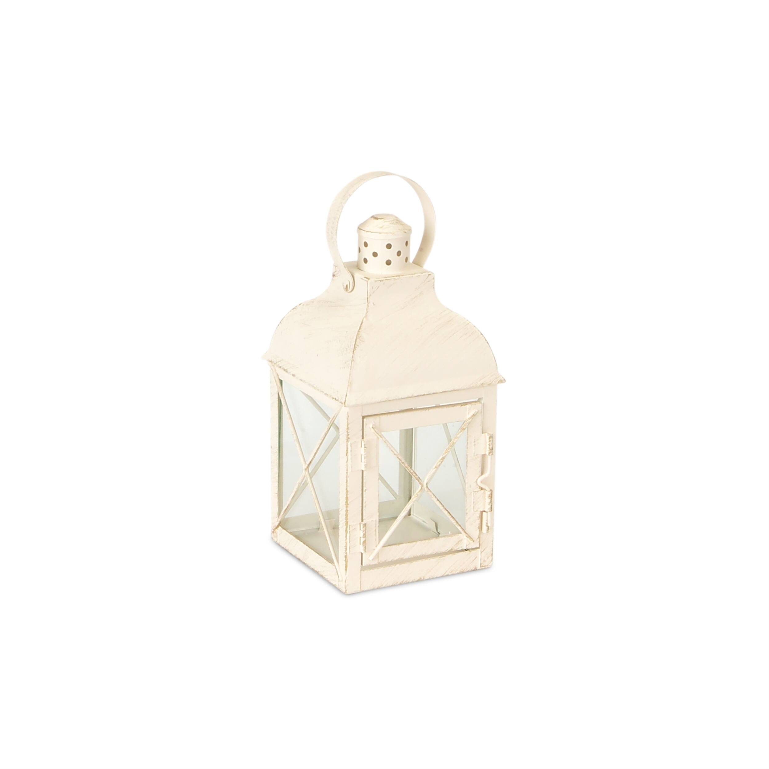 Back. BreeBe - Metal Lantern (Set of 3) - White.