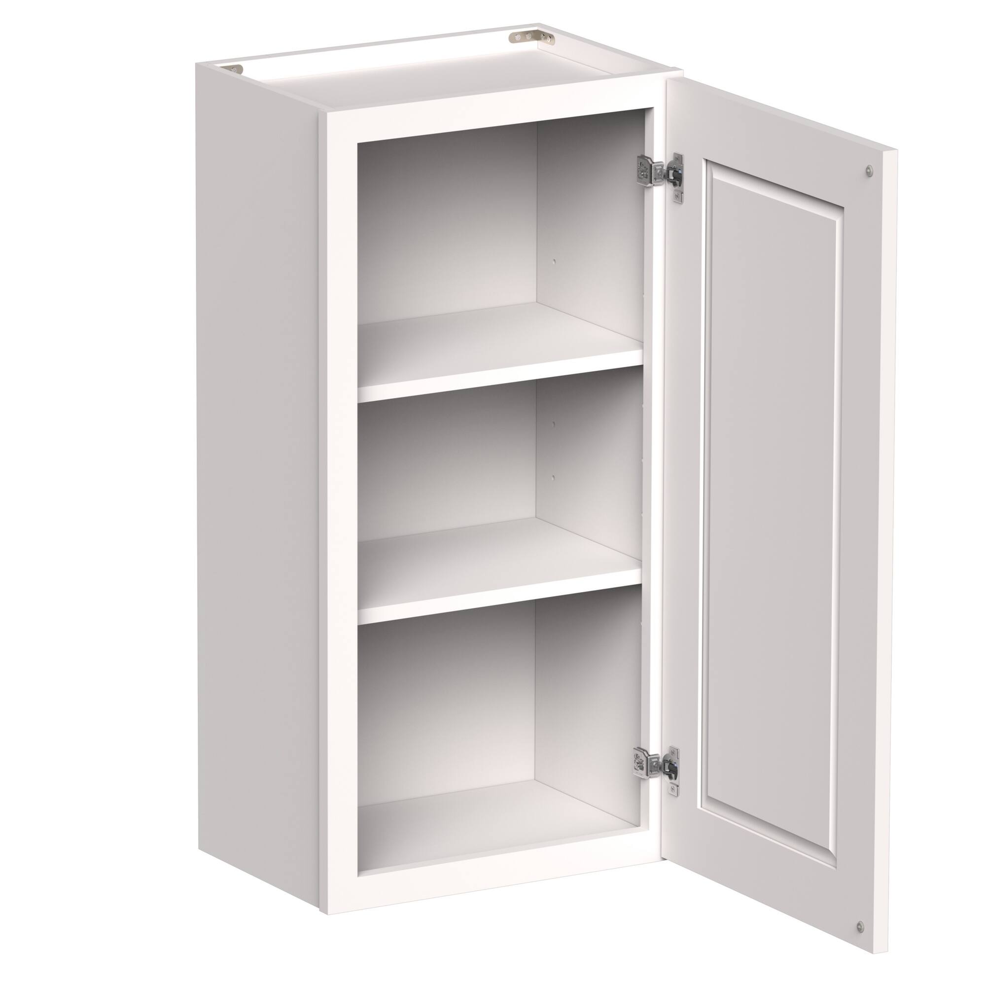 Boyel Living - 18-in W x 36-in H x 12-in D Shaker RTA Kitchen Wall Cabinet with Soft-Close - White Shaker