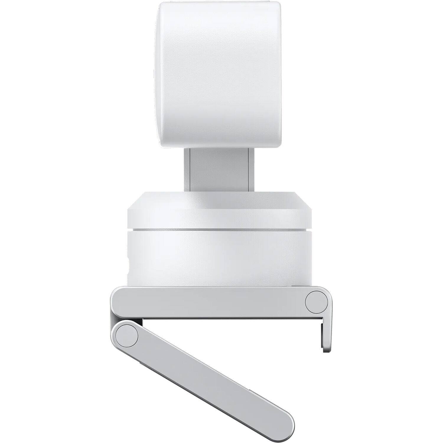 Left. Insta360 - Insta360 Link 2 - PTZ 4K Webcam (White) for PC/Mac, 1/2" Sensor, AI Tracking, AI Noise-Canceling, Gesture Control Bundle - White.