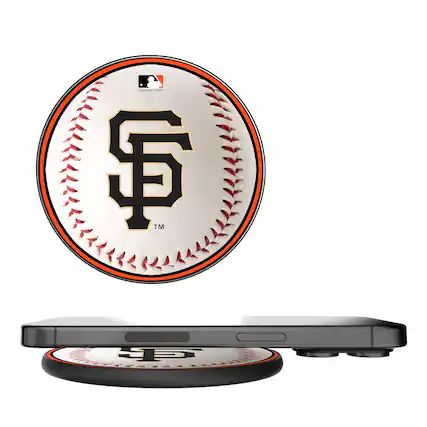 Front. Keyscaper - San Francisco Giants Wireless Charging Pad - Multicolor.