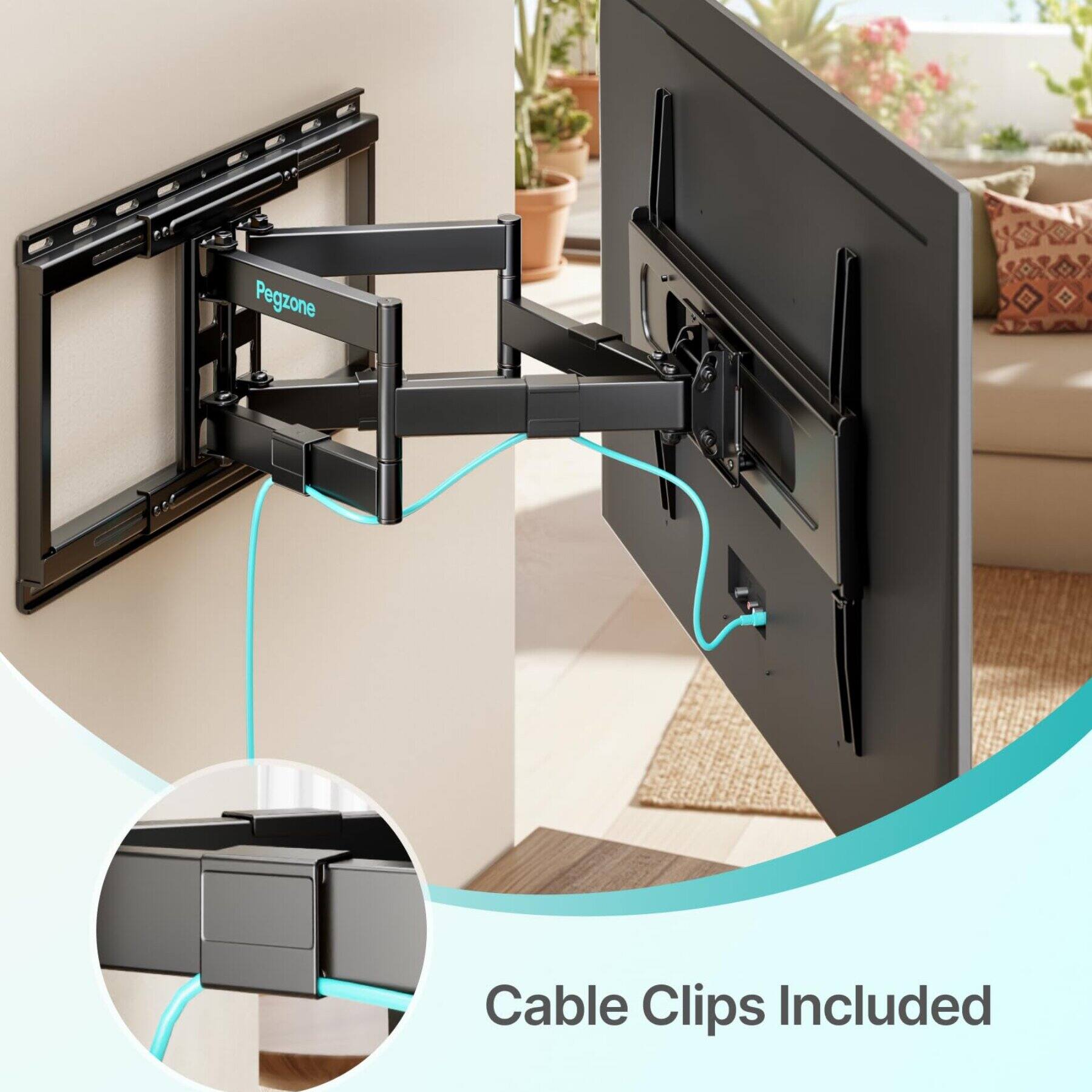 Pegzone  
Cable Clips Included