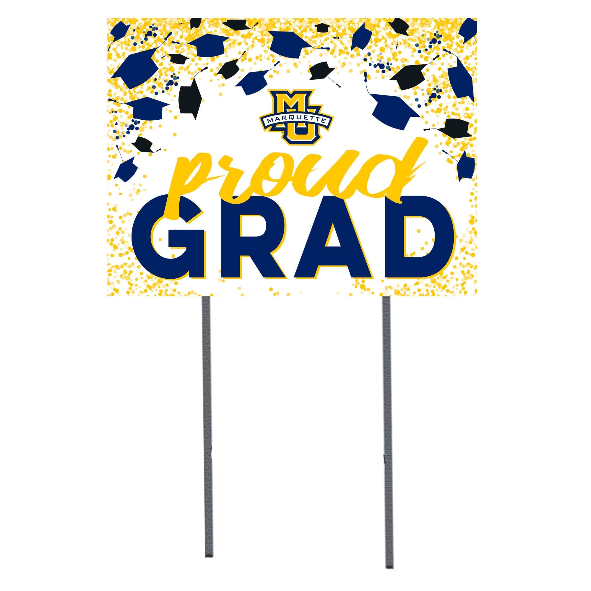 Marquette Golden Eagles 18" x 24" Proud Grad Yard Sign