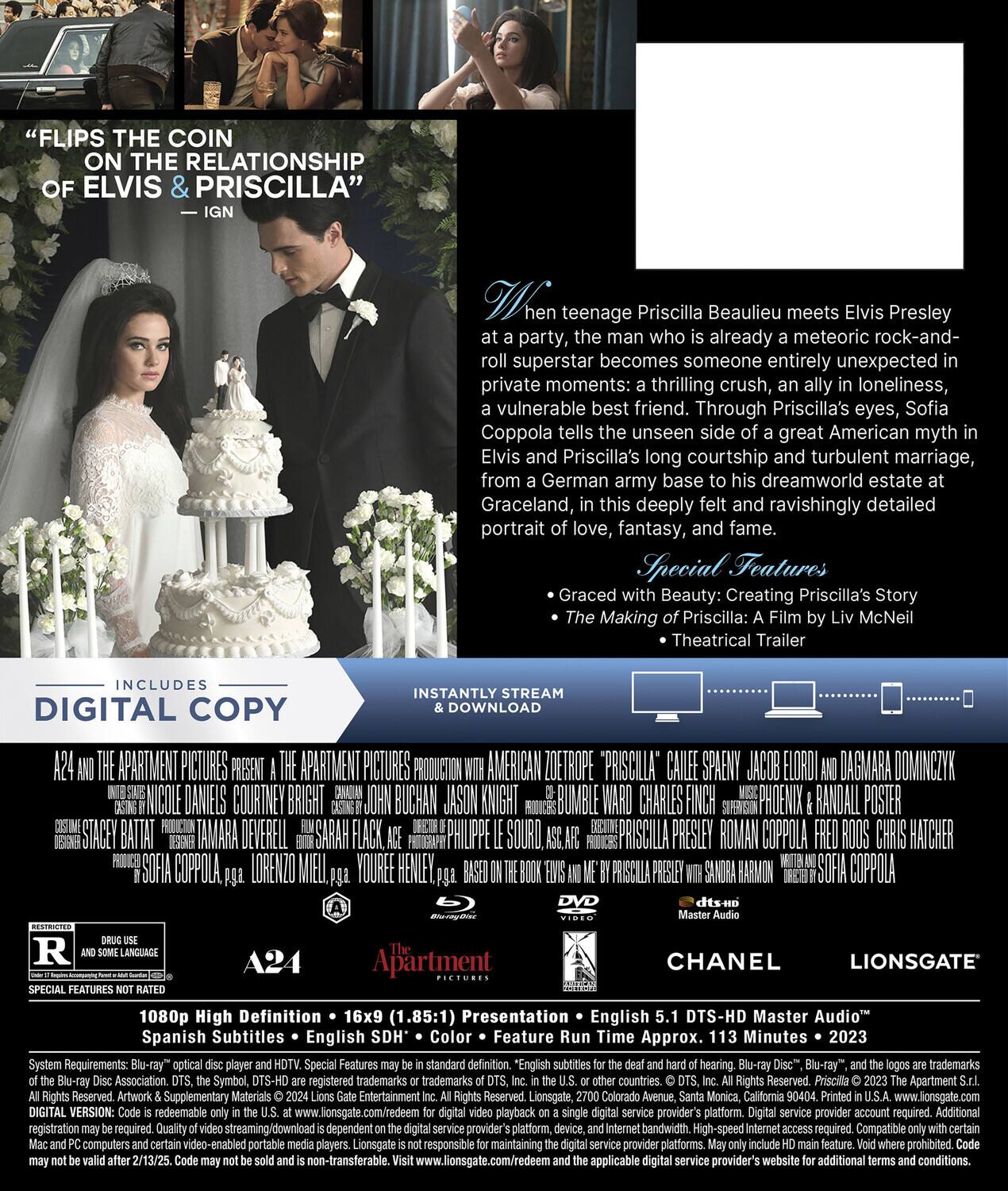Alt View 1. Priscilla   - BLU-RAY.